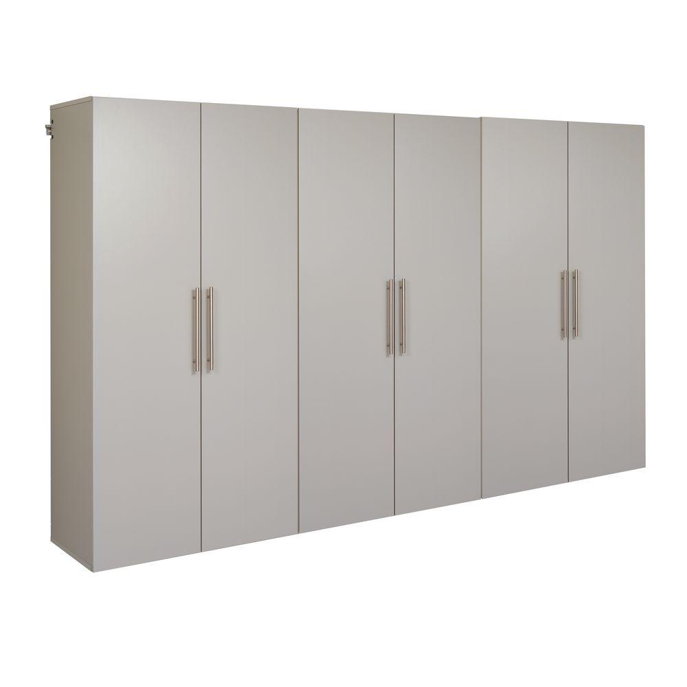 Prepac Hangups 72 In H X 108 In W Light Gray Wall Mounted Storage Cabinet Set E Grgw 0705 3m The Home Depot