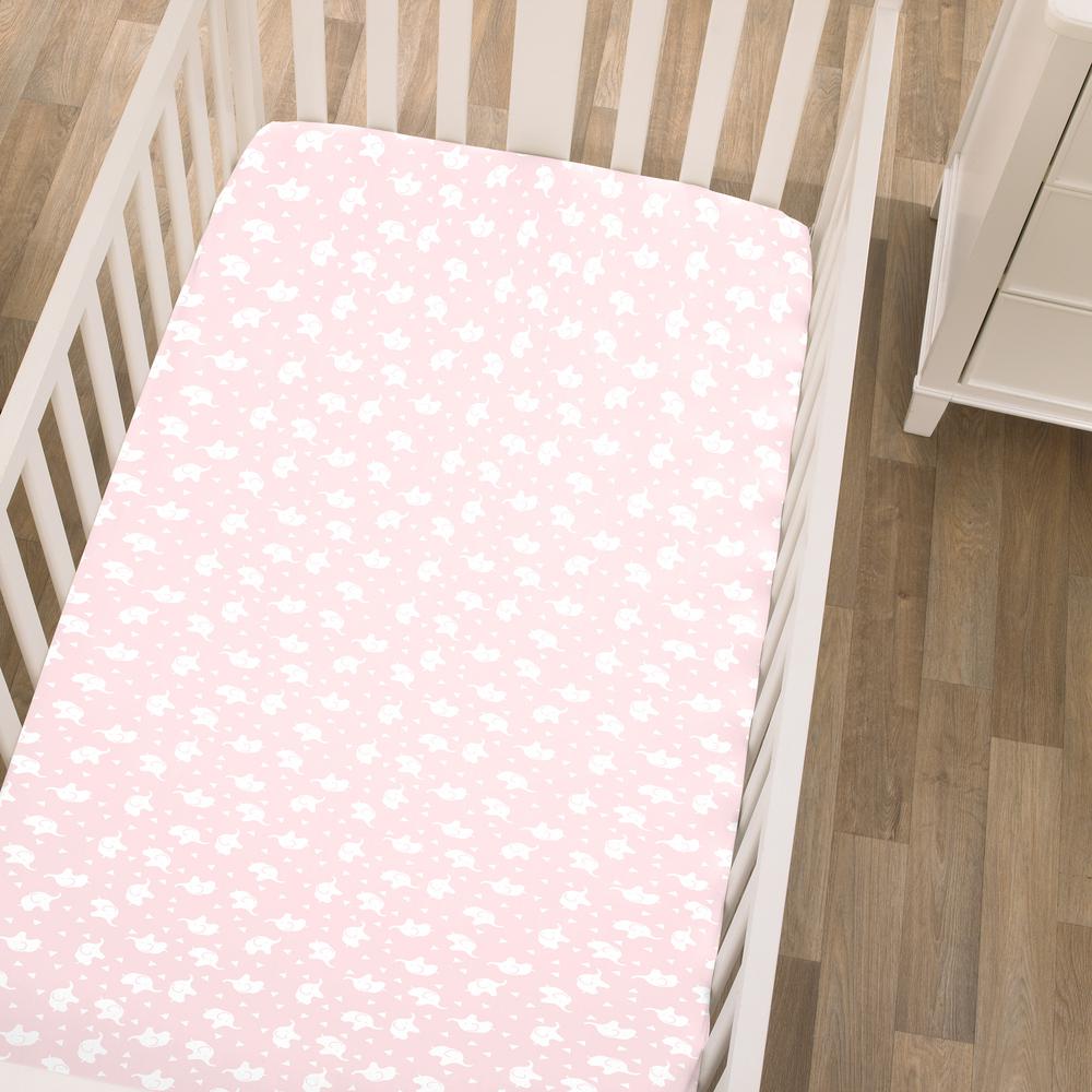 elephant fitted crib sheet