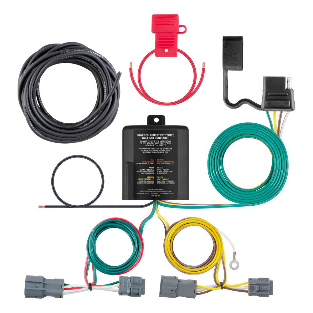 CURT Custom Wiring Harness (4-Way Flat Output)-56347 - The Home Depot