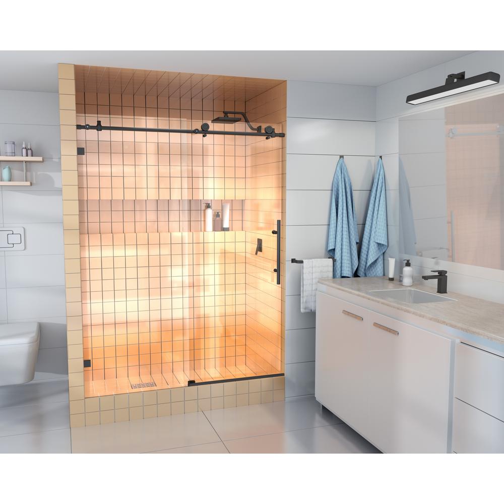 Glass Warehouse 60 in. x 60 in. Frameless Bath Tub Sliding Shower Door