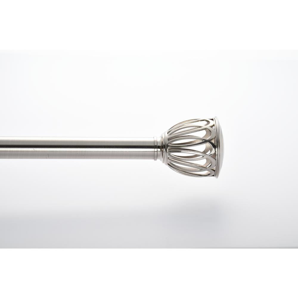 72 144 In Telescoping 1 In Cage Drapery Single Rod Set In