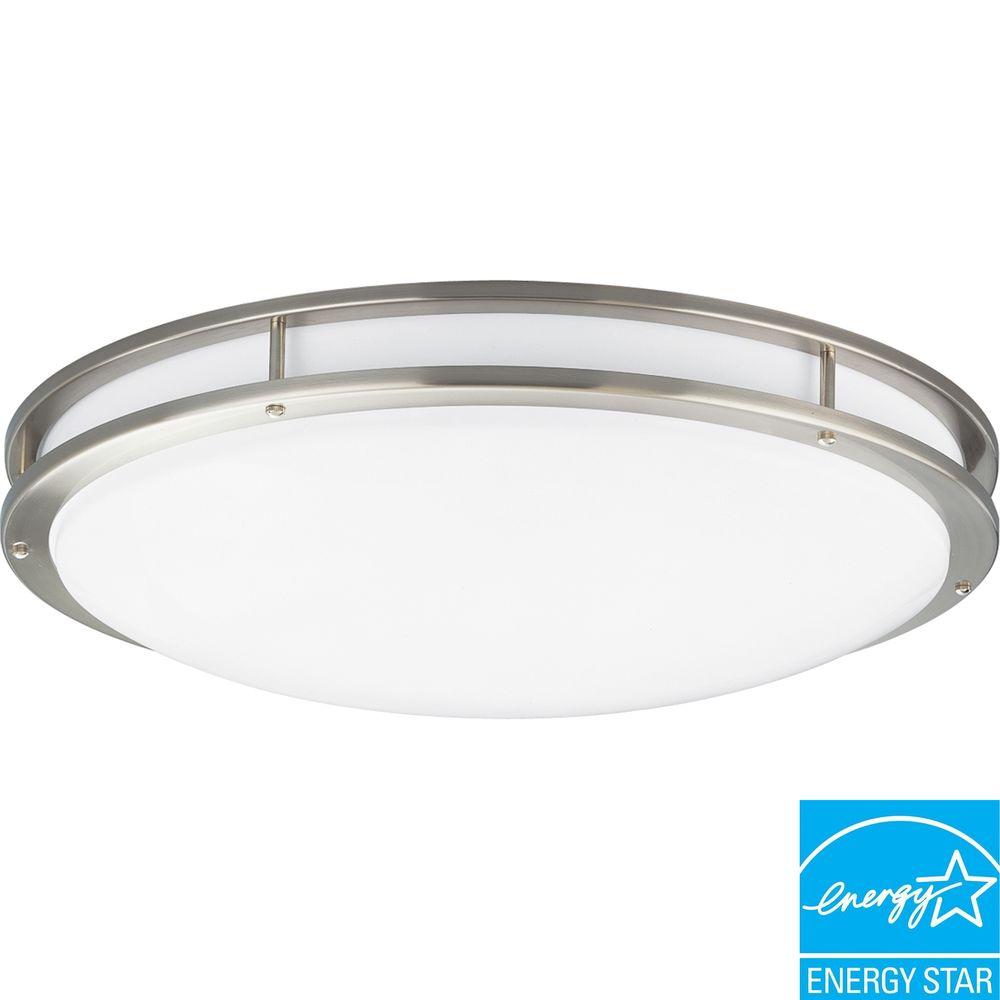 Progress Lighting 3-Light Brushed Nickel Fluorescent Fixture by Progress Lighting