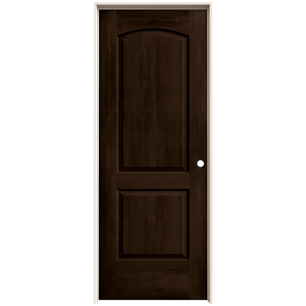 32 In X 80 Continental Espresso Stain Left Hand Solid Core Molded Composite Mdf Single Prehung Interior Door