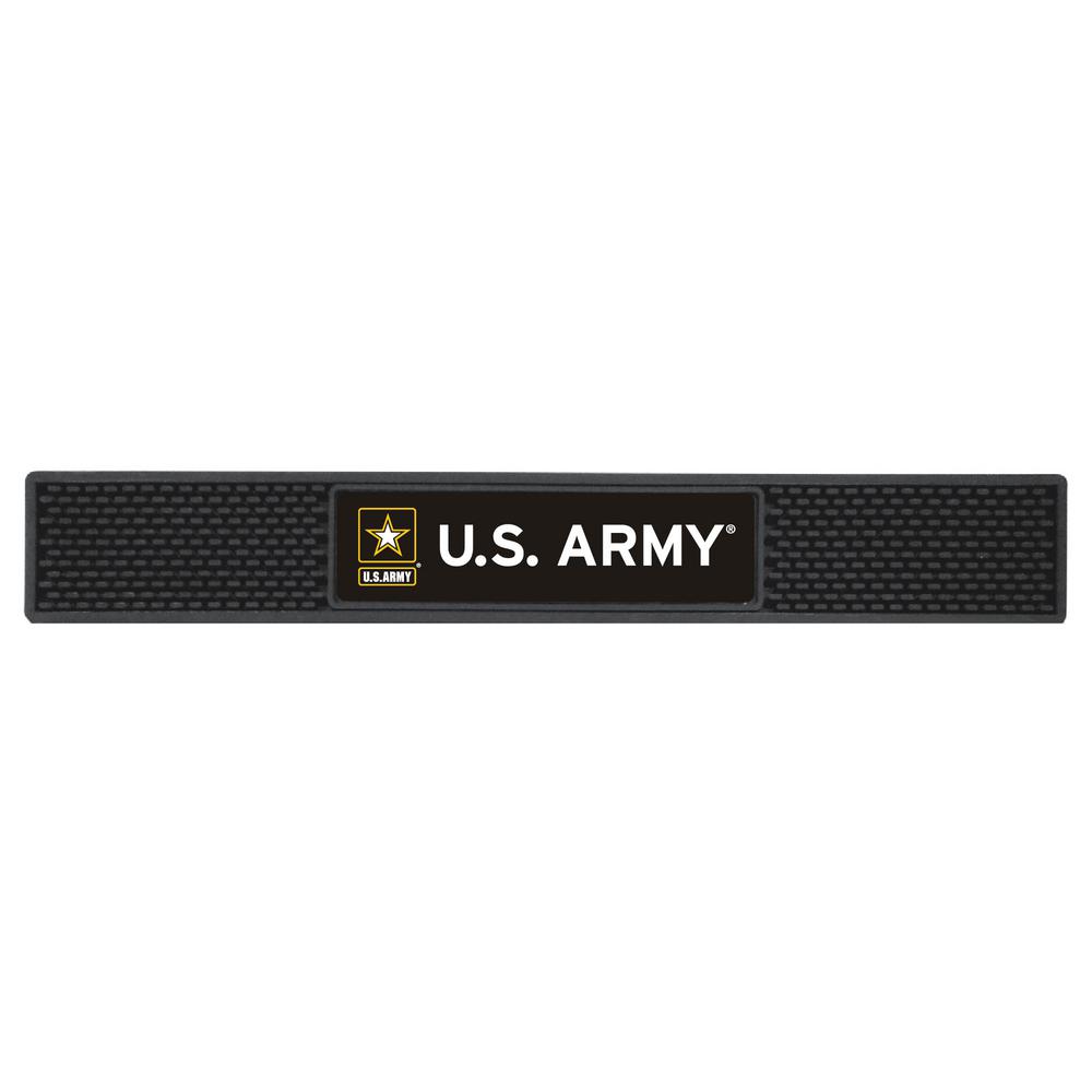 Fanmats U S 3 25 In X 24 In Black Army Drink Mat 15685 The