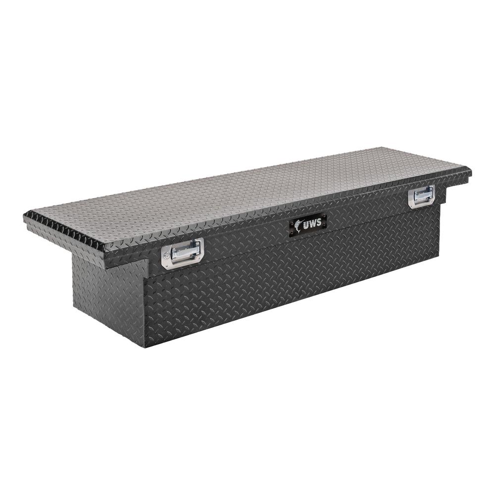 UWS 69.875 Matte Black Aluminum Low Profile Crossbed Truck Tool Box ...