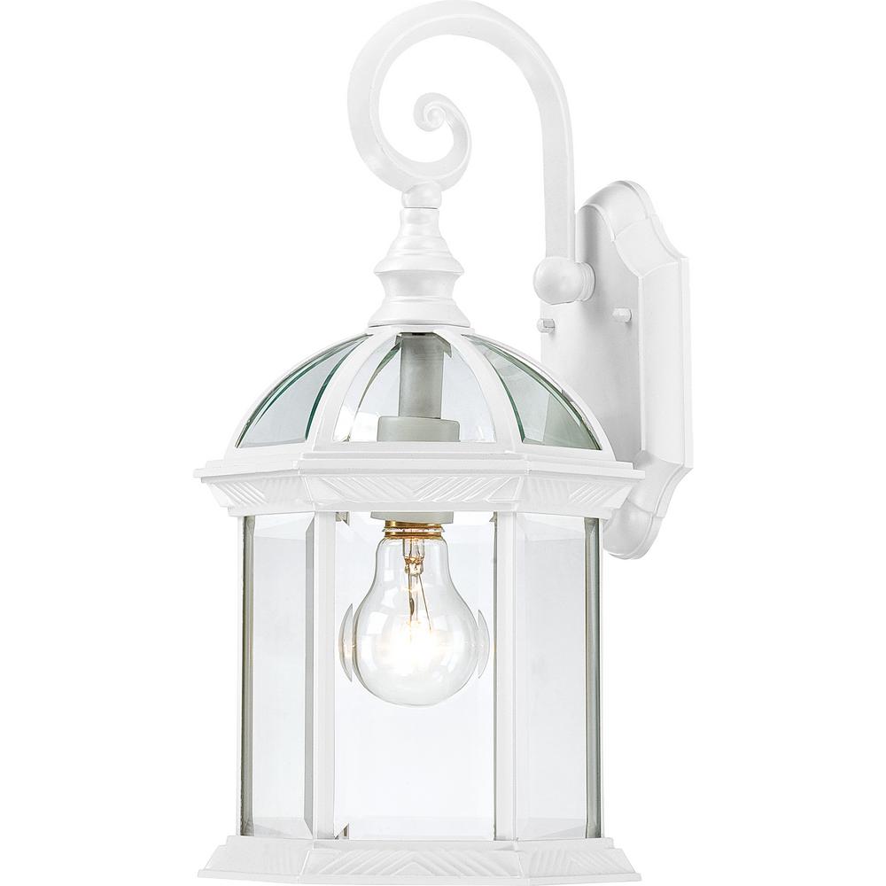 Progress Lighting Westport Collection 1Light White Outdoor Wall Mount