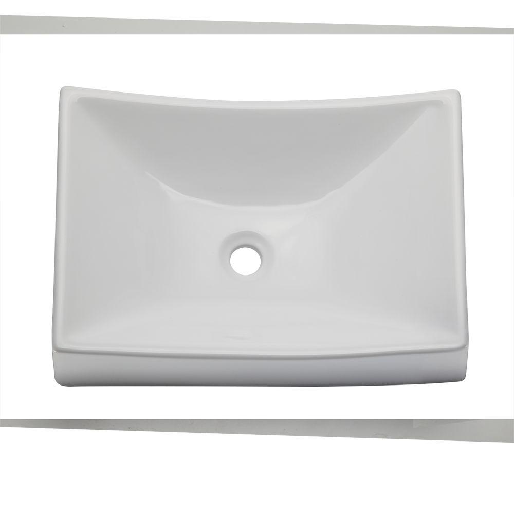 DECOLAV Classically Redefined Rectangular Undermount Bathroom Sink in