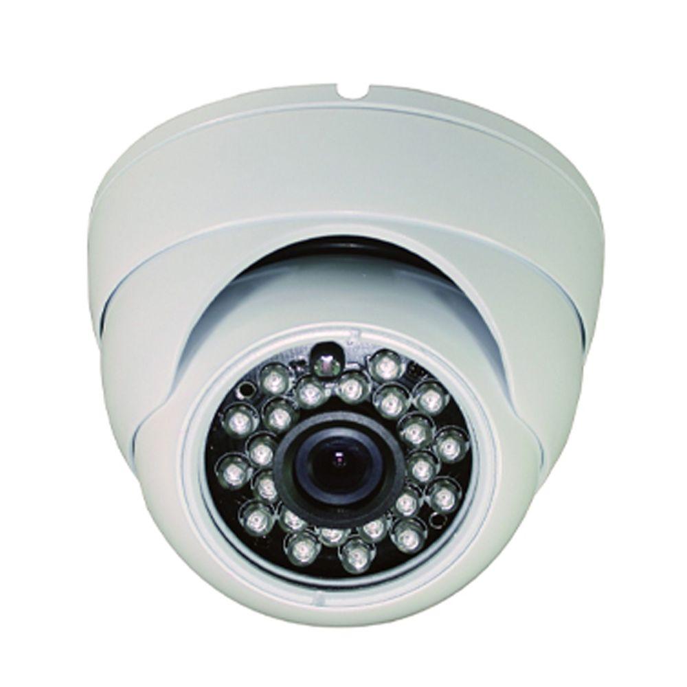 SPT Wired Indoor or Outdoor Vandal Proof IR Dome Standard Surveillance ...
