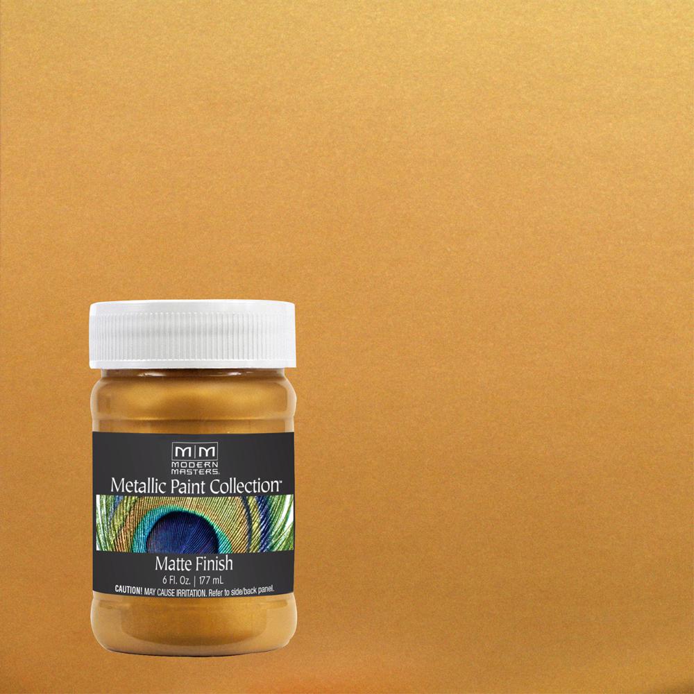 Modern Masters 6 Oz Olympic Gold Water Based Matte Metallic Interior   Olympic Gold Modern Masters Faux Finish Wall Paint Mm65906 64 1000 