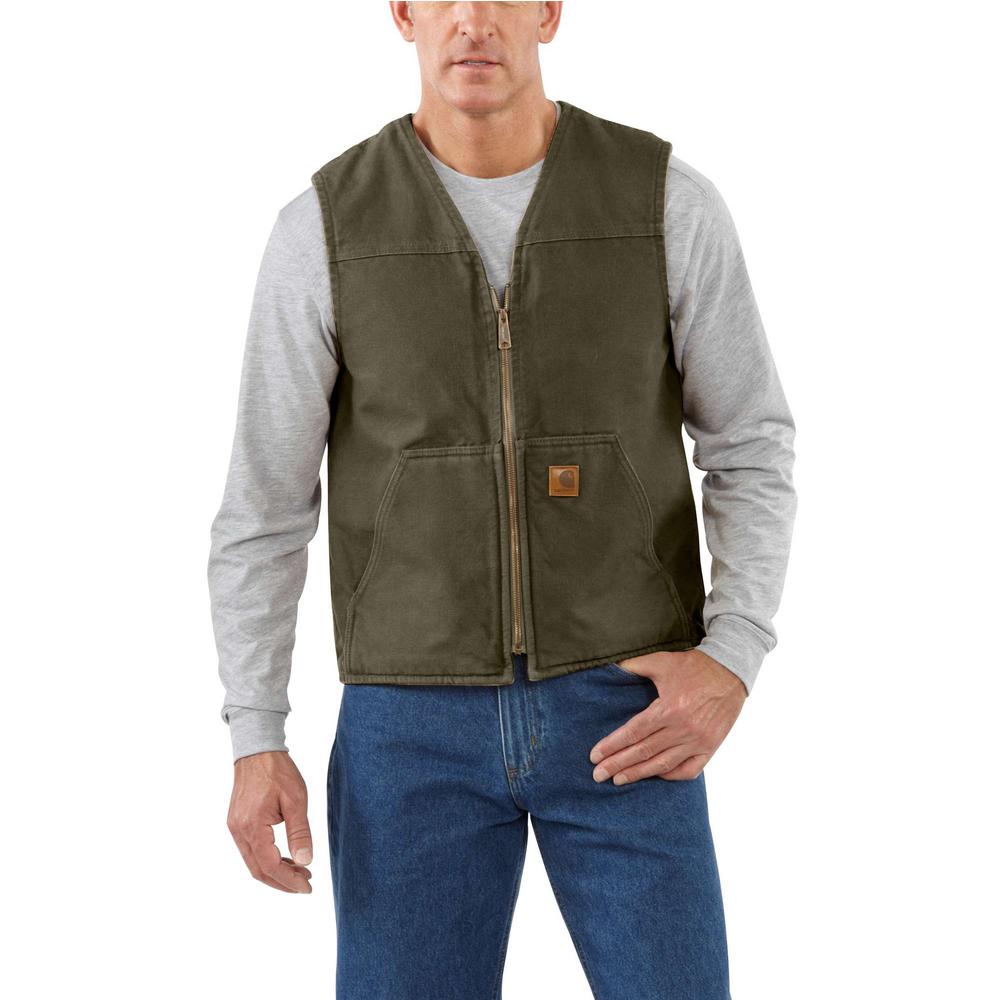 carhartt men's sandstone vest