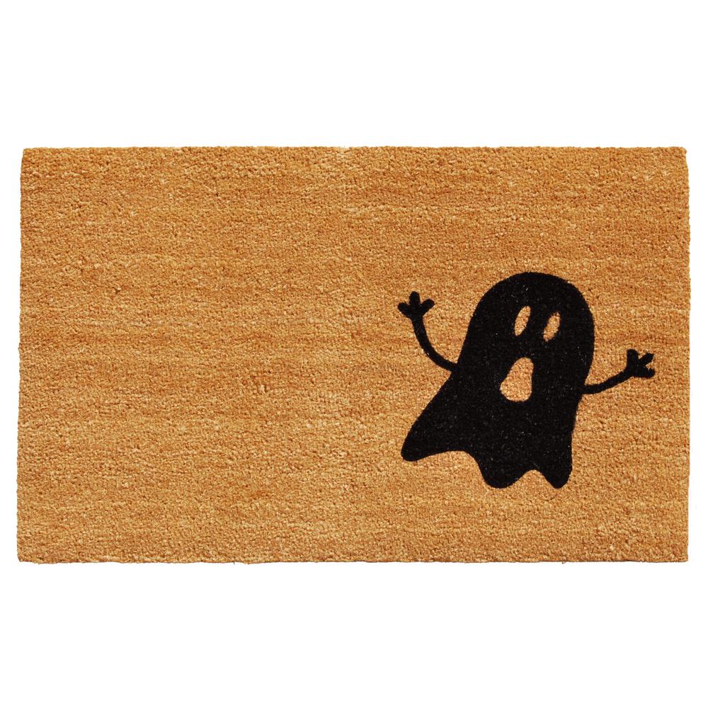 Home & More Natural/Black Ghost 17 in. x 29 in. Coir Door Mat102011729