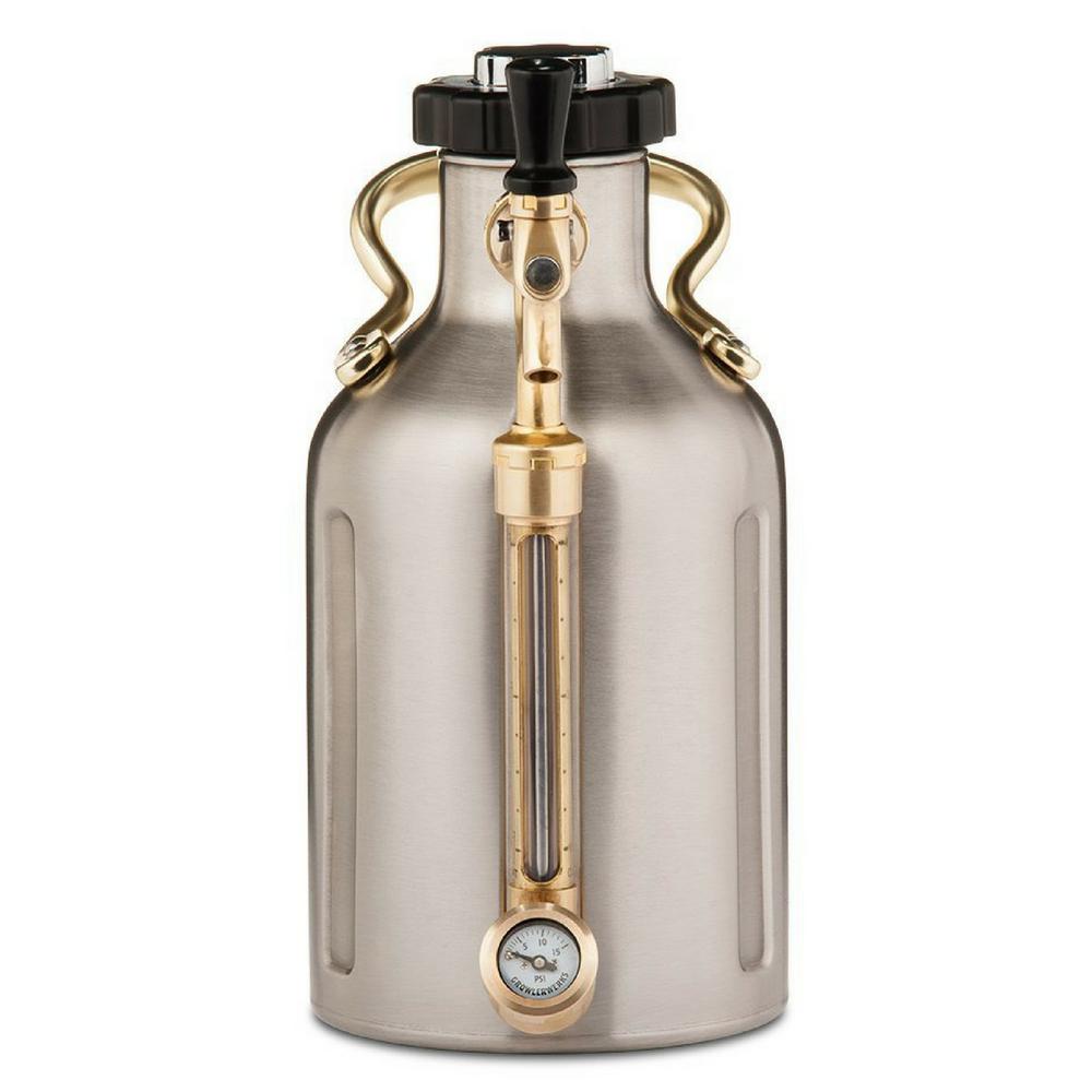 GrowlerWerks uKeg 64 oz. Stainless Steel Pressurized Growler