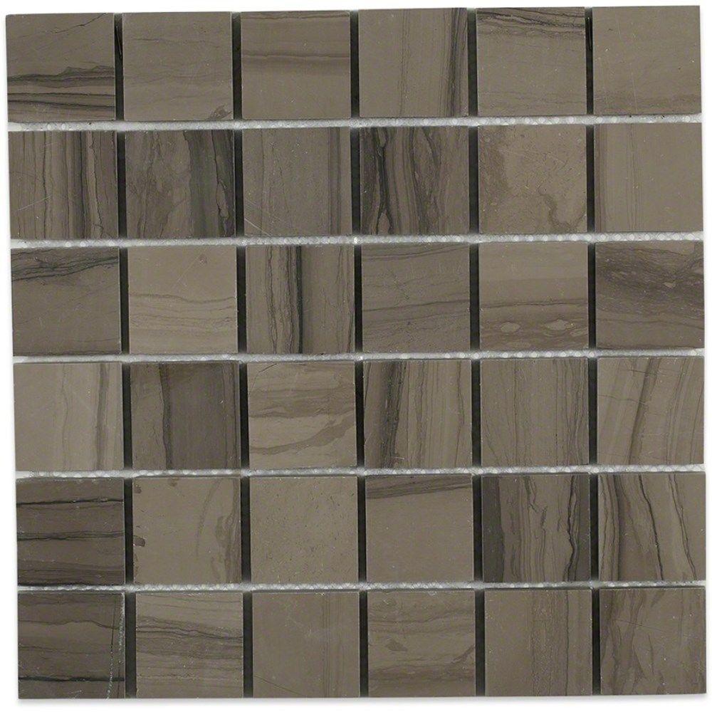 Ivy Hill Tile Athens Gray 2x2 Mesh Mounted Squares 12 In X 12