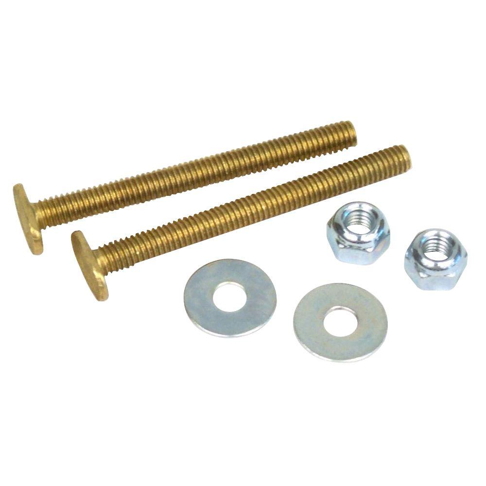 DBHL 5/16 in. x 31/2 in. Brass Toilet Bolt (2Pack)05321625 The