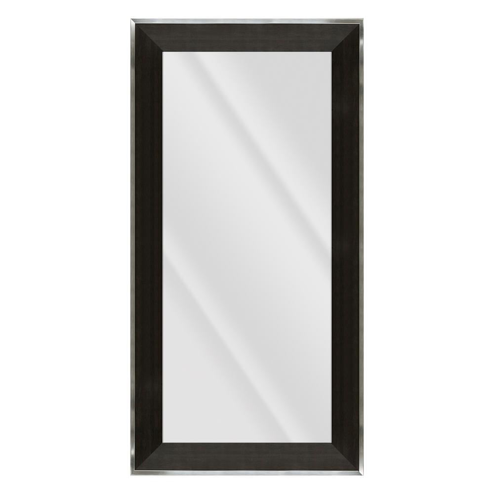 None William 31.5 in. x 55.5 in. Modern Rectangle Framed PS Beveled