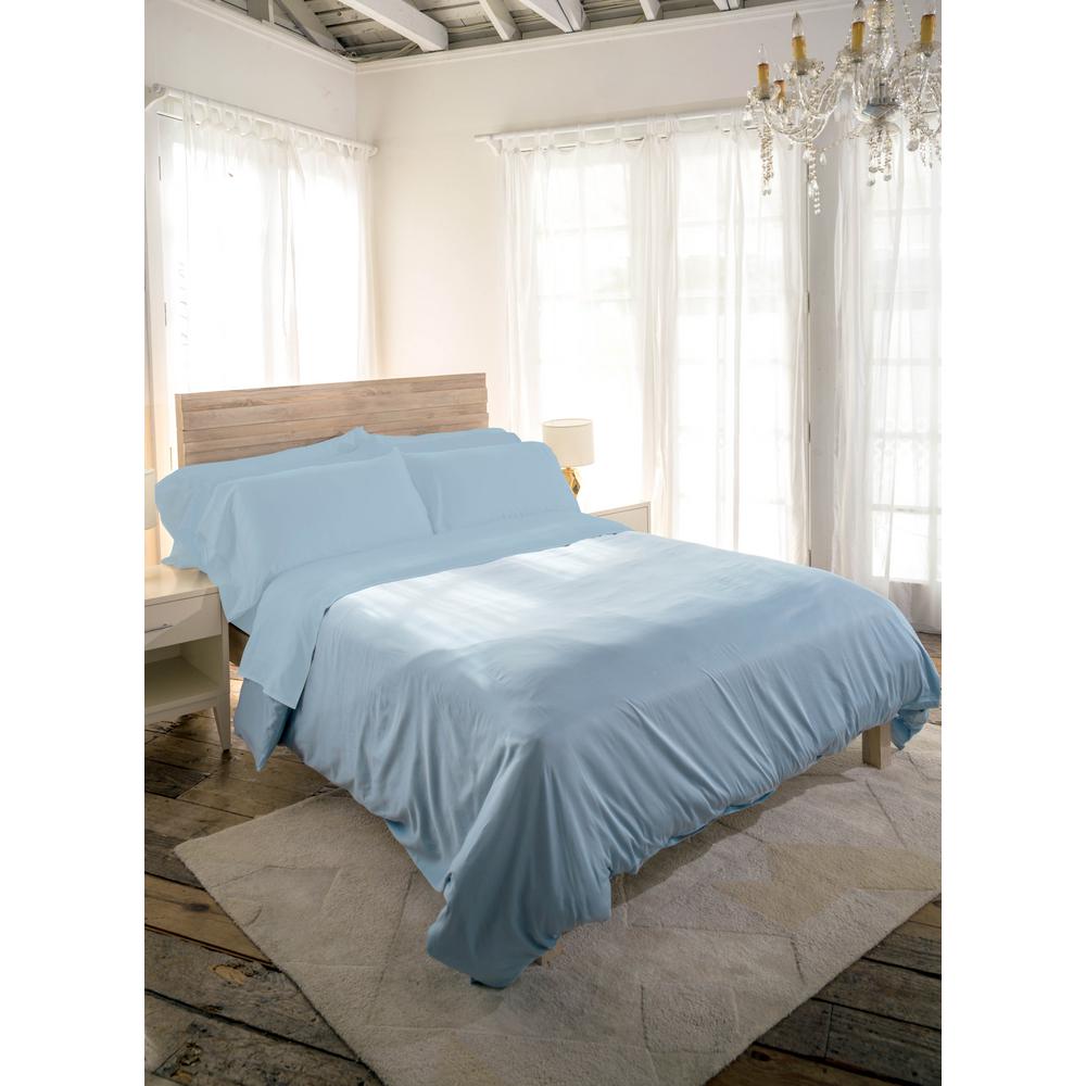 Sttelli Siesta 4 Piece Periwinkle Cotton Full Sheet Set Sbs Fss Pe