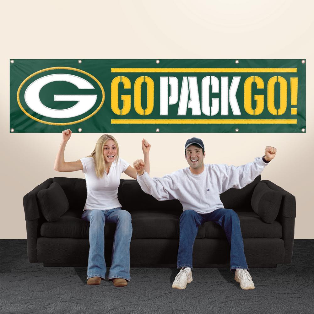 Party Animal Green Bay Packers Giant 8 Ft X 2 Ft Banner Bgb