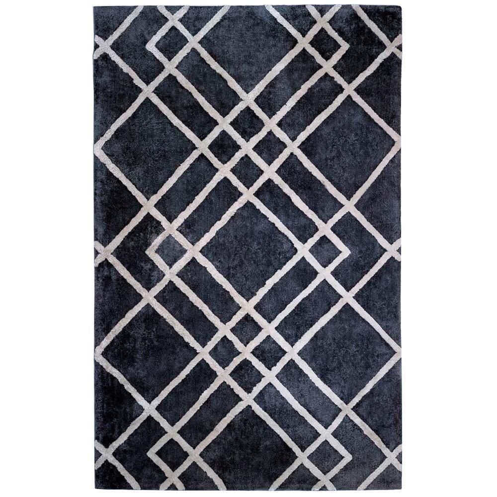 Anji Mountain Diamond Dogs Gray and Ivory 8 ft. x 10 ft. Area Rug
