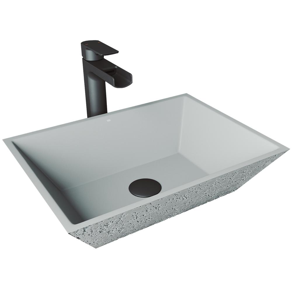 Gray Vessel Sinks Bathroom Sinks The Home Depot
