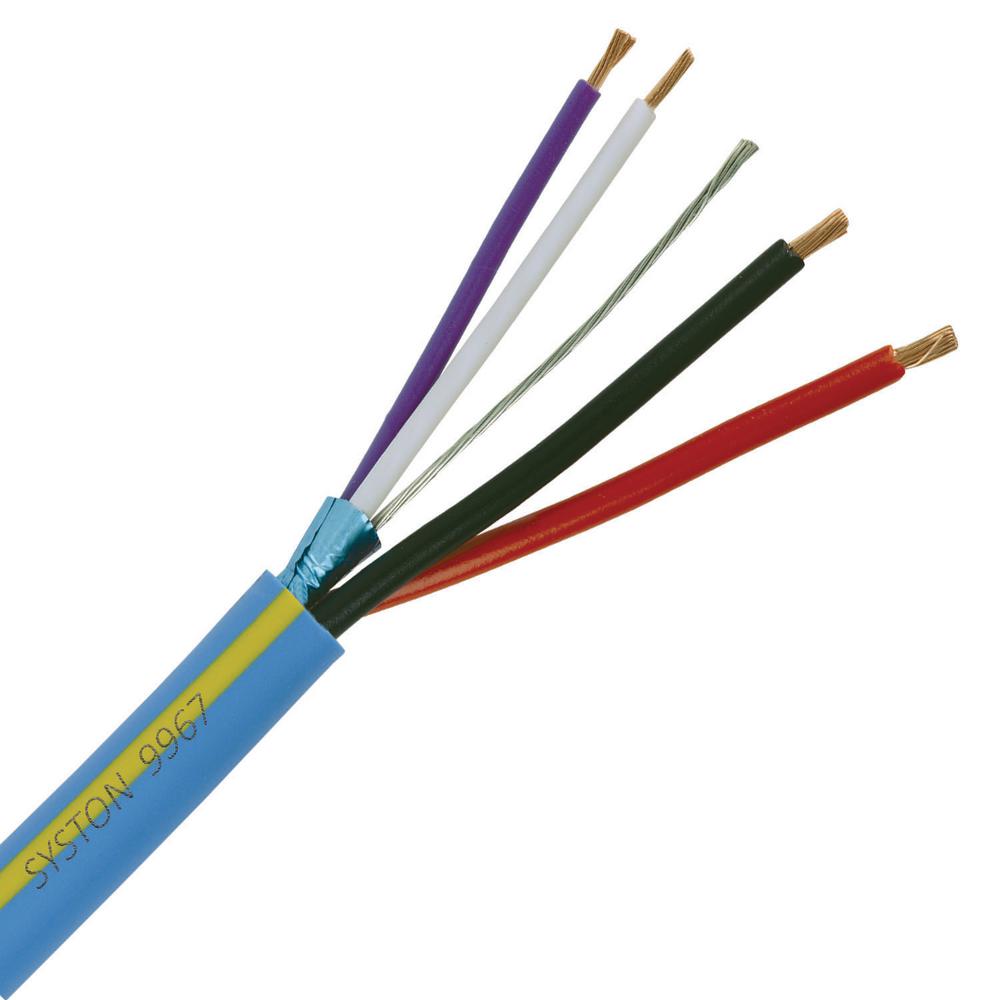 22 Gauge 500 Feet Solid Copper Security Cable White Security Alarm Wire UL Rated