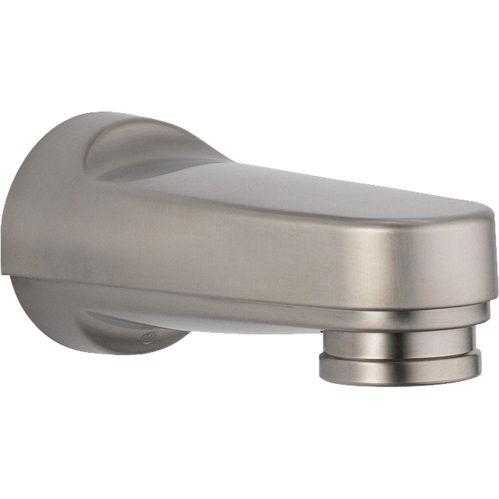 Delta Innovations Pull Down Diverter Tub Spout In Stainless