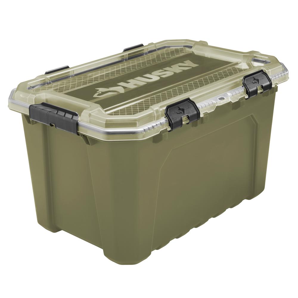 Husky 20-Gal. Professional Duty Waterproof Storage Container With ...