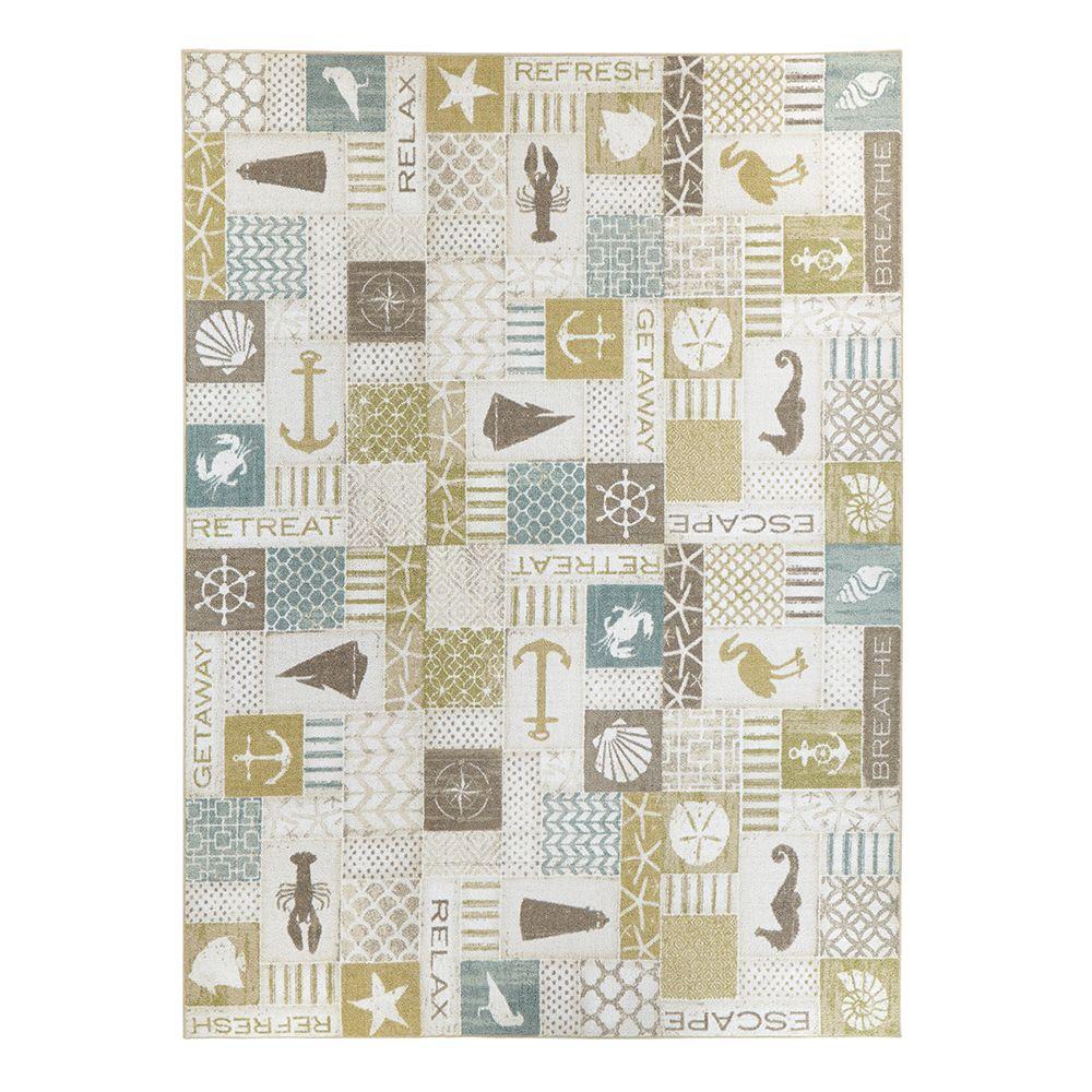 Home Decorators Collection Ocean Panel Multi 8 Ft X 10 Area Rug This Review Is From Ocean Panel Aqua 8 Ft X 10 Area Rug