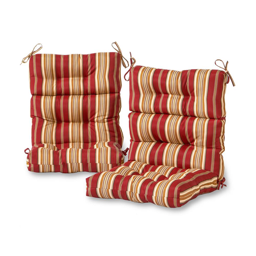 Greendale Home Fashions Roma Stripe Outdoor High Back ...