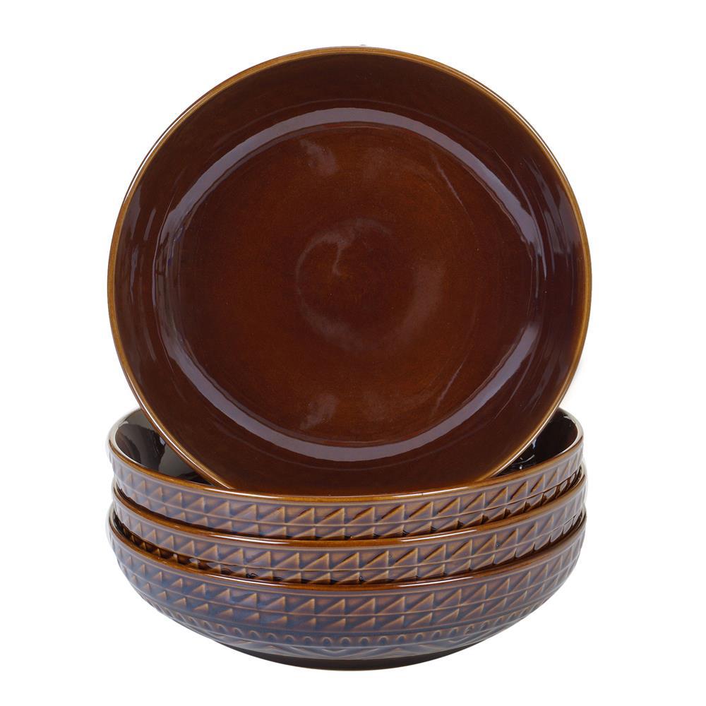 Certified International Aztec Rust 16Piece MultiColored Multicolored