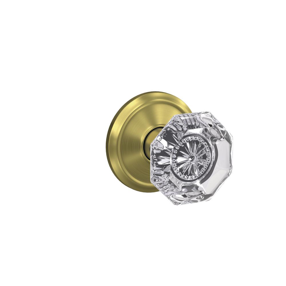 Schlage Custom Alexandria Satin Brass Alden Trim Combined Interior