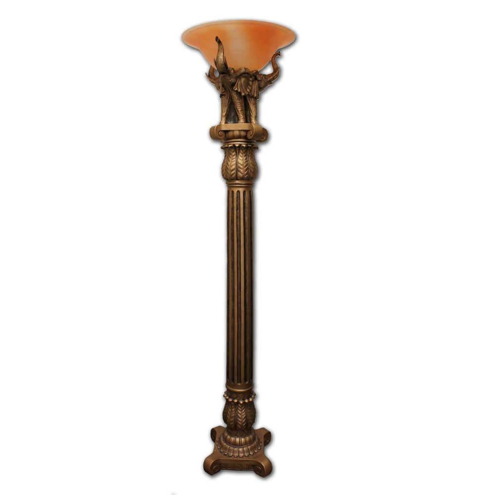 gold tone floor lamps