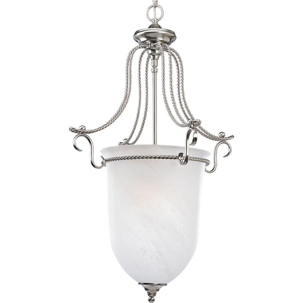 Progress Lighting Avalon 3Light Brushed Nickel Foyer Pendant with