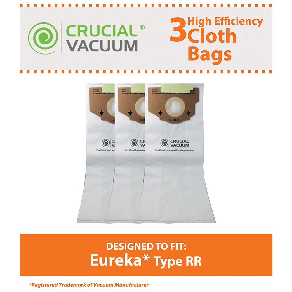 Think Crucial 3 Pack Replacement Style Rr Cloth Bags Fits Eureka Think Crucial 3 Pack Replacement Style Rr Cloth Bags Fits Eureka Compatible With