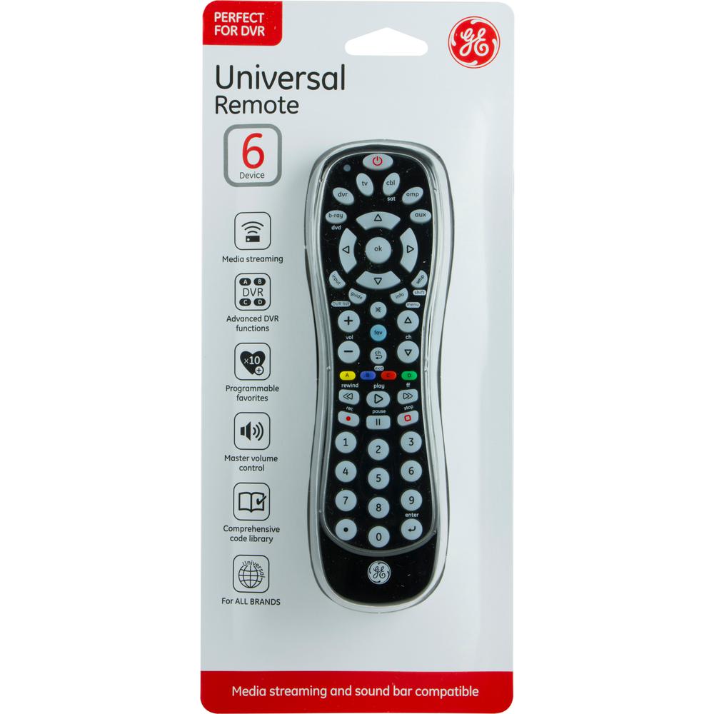 GE 6-Device Universal Remote Control 