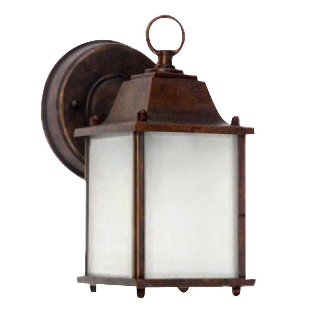 Y Decor Chaz 1 Light Outdoor Brown Wall Lantern El580br The Home Depot Chaz 1 Light Outdoor Brown Wall Lantern