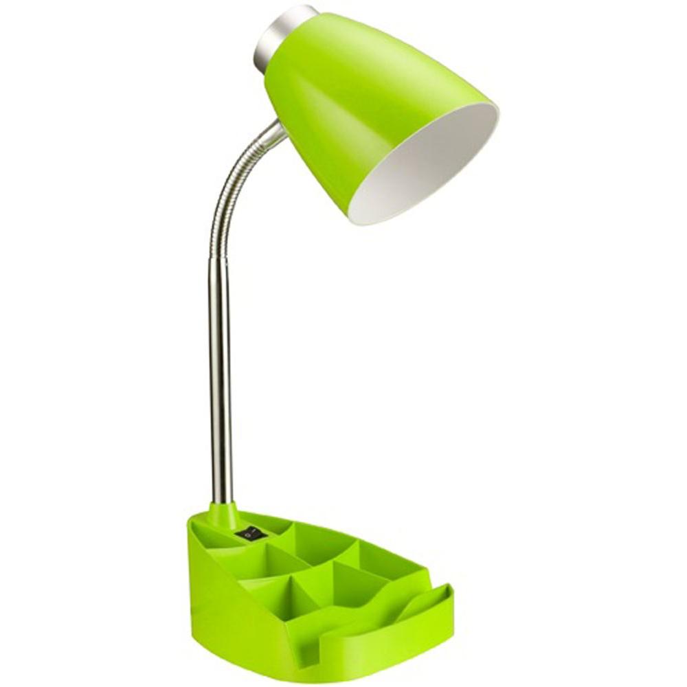 Limelights 18 5 In Gooseneck Organizer Desk Lamp With Ipad Tablet