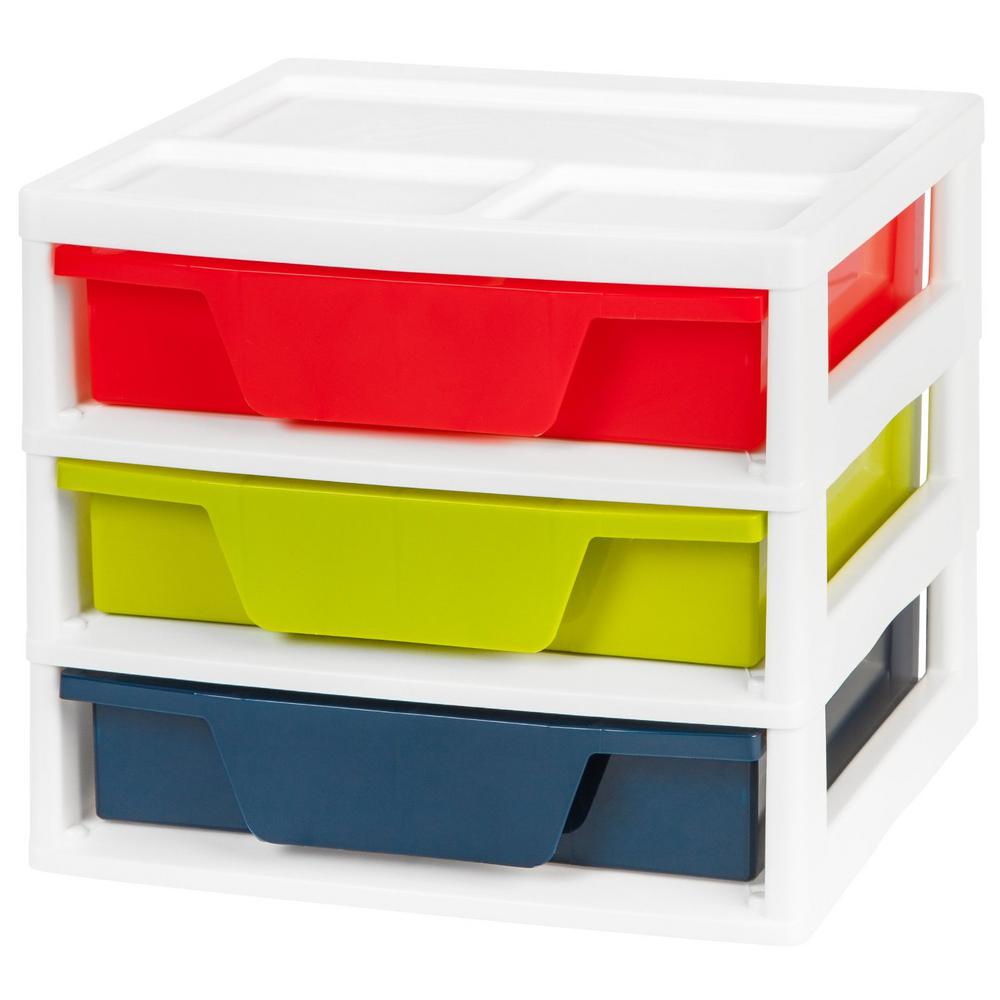 Assorted Colors Plastic Drawer Storage Storage