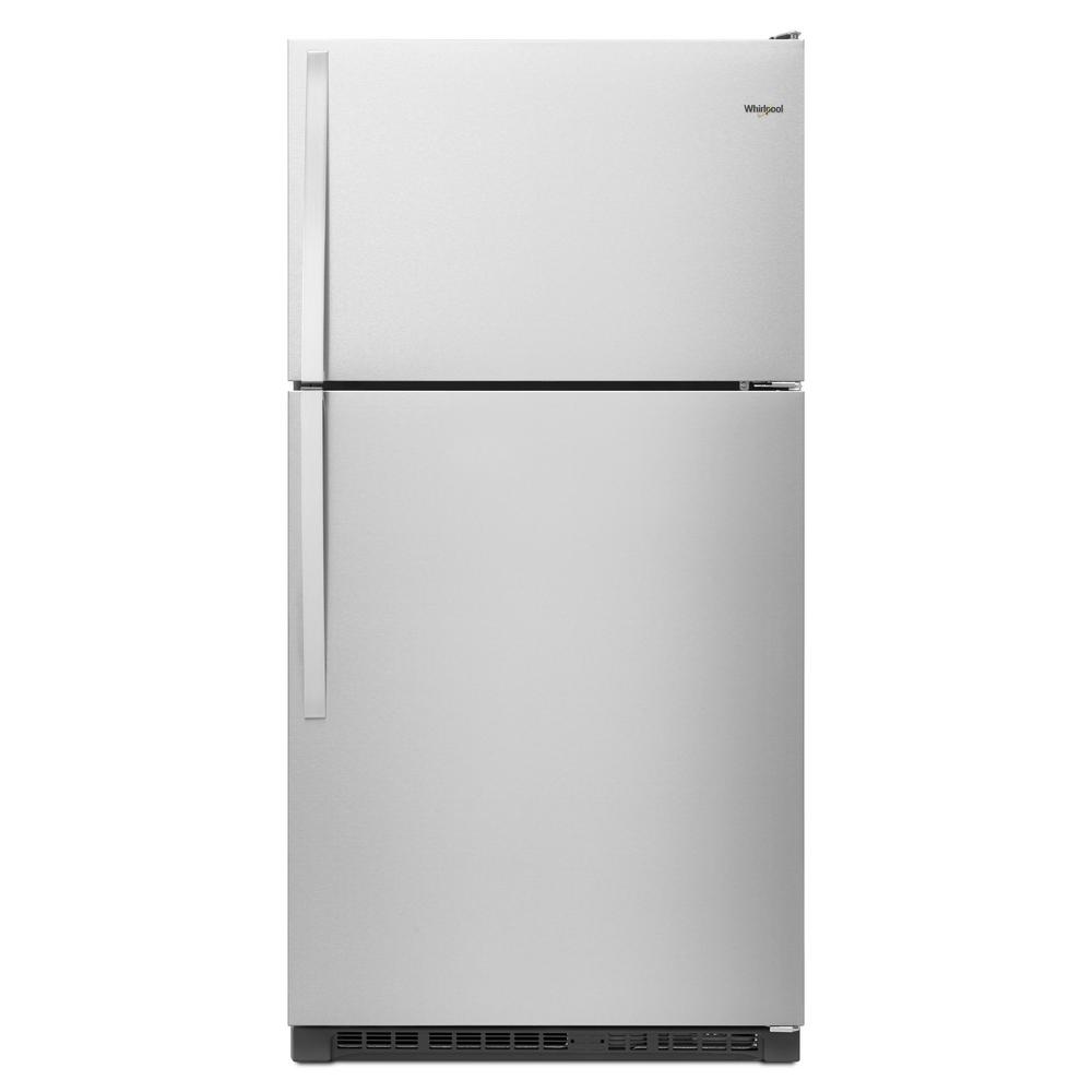 Whirlpool 20.5 cu. ft. Top Freezer Refrigerator in Fingerprint Resistant Stainless Steel
