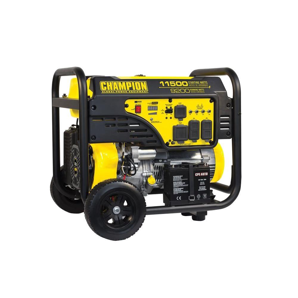 Champion Power Equipment 9,200-Watt Gasoline Powered ...