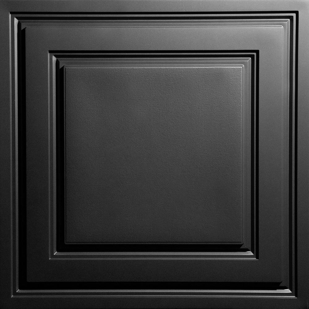Stratford Black Feather Light 2 Ft X 2 Ft Lay In Ceiling Panel Case Of 10