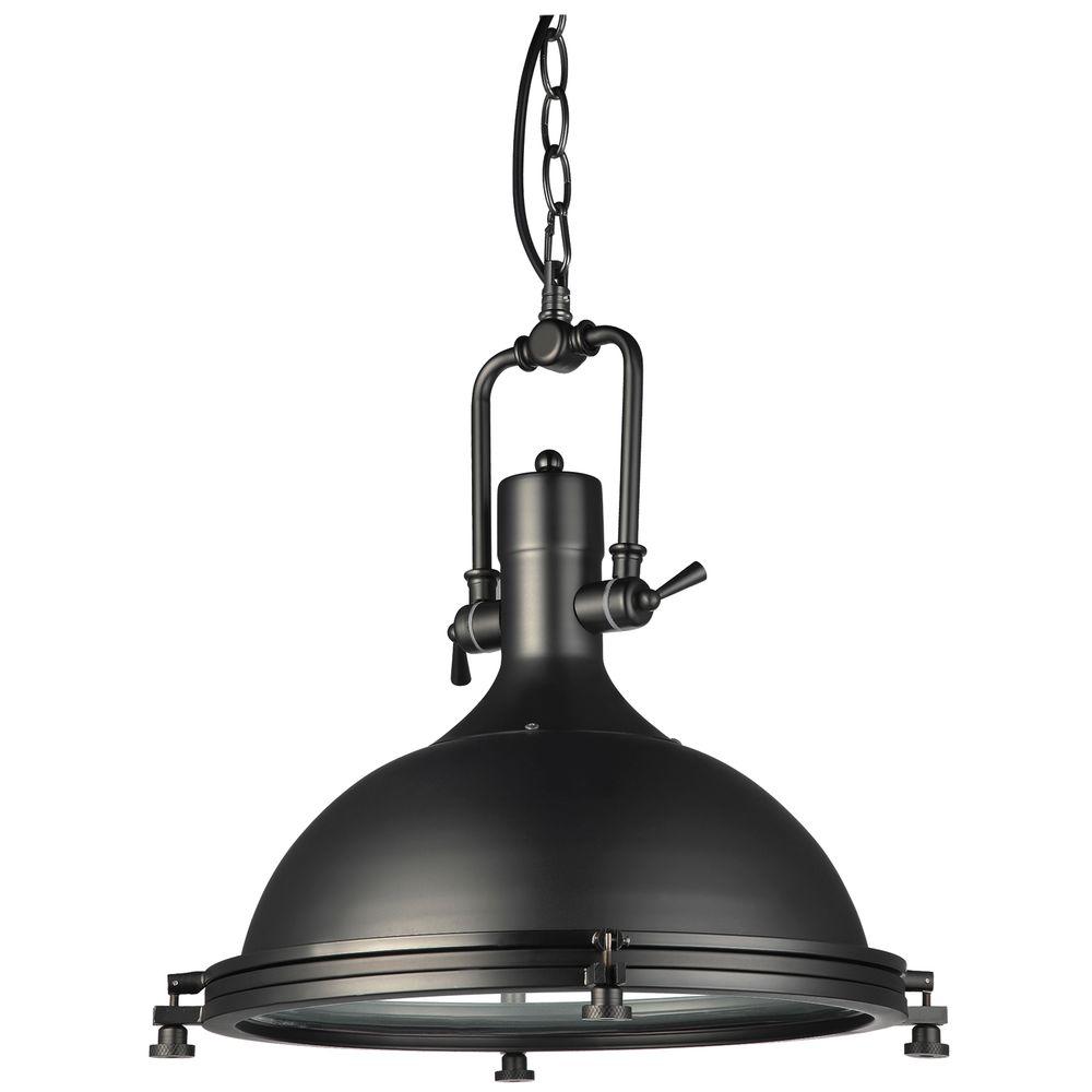 Design Industrial Pendant Lighting vonn lighting dorado 1 light 16 in architectural bronze led adjustable hanging industrial pendant vvp21031bz the home depot