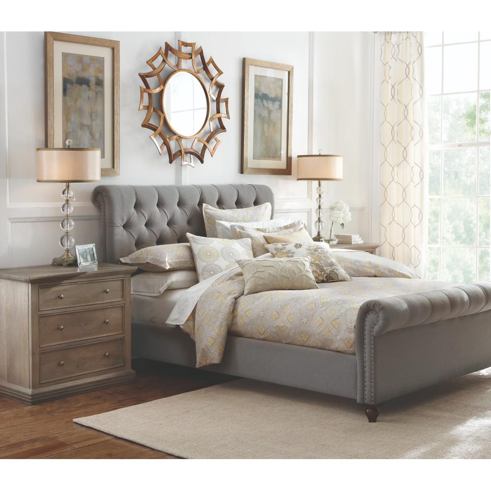 Home Decorators Collection Gordon iGreyi Queen Sleigh Bed 