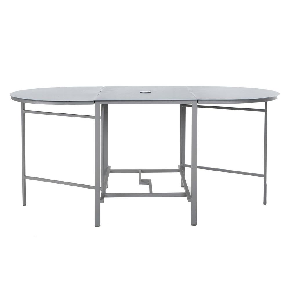 Cosco Delray Transitional 7 Piece Steel Gray Woven Wicker Compact Cosco Delray Transitional 7 Piece Steel Gray Woven Wicker Compact Folding Patio Dining Set