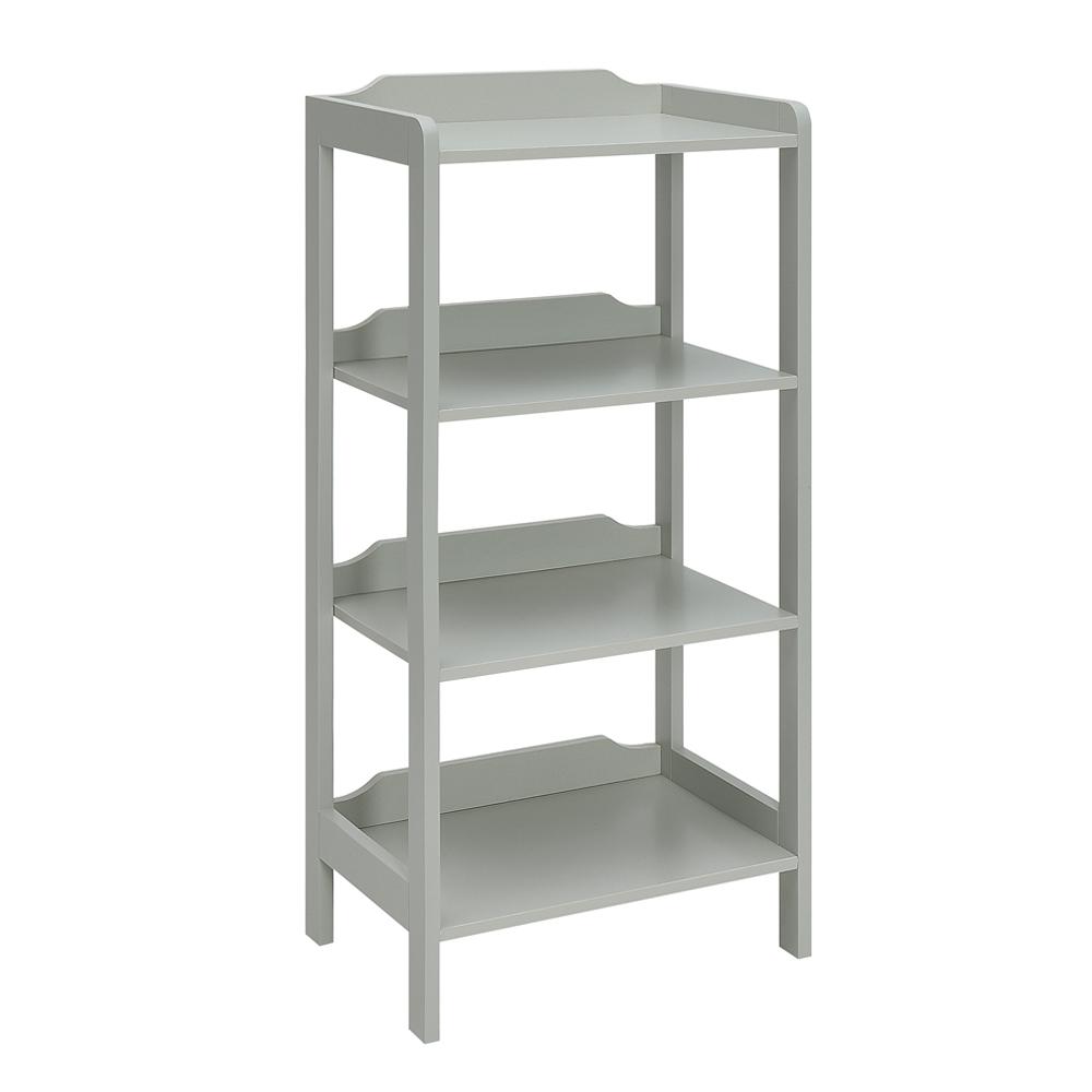 USL Sadie London Grey Small Office BookcaseSK19188BR1LG The Home Depot