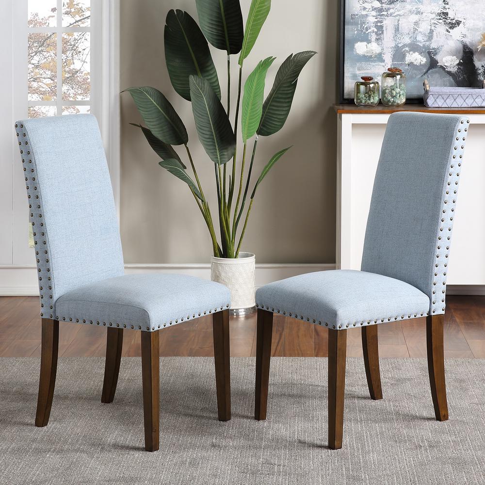 baby blue dining chairs