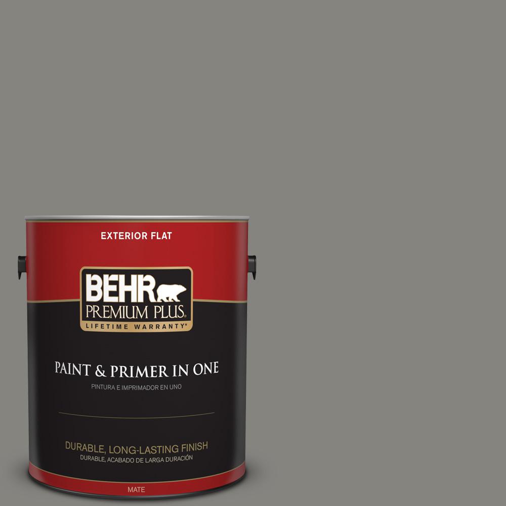 Behr Premium Plus 1 Gal Ppu24 07 Barnwood Gray Flat Exterior Paint Ppu24 07 Barnwood Gray Flat Exterior Paint