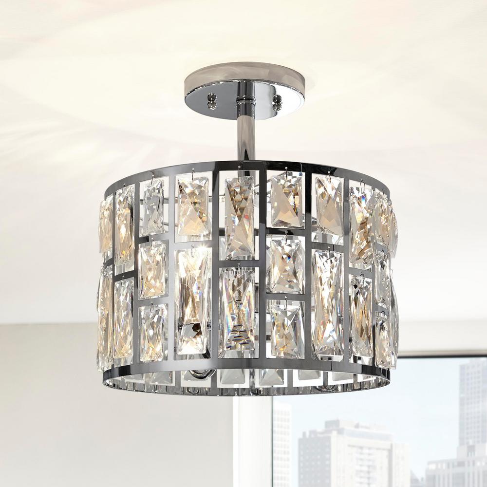 Home Decorators Collection Vintage Collection 15.75 in. 3-Light Chrome ...