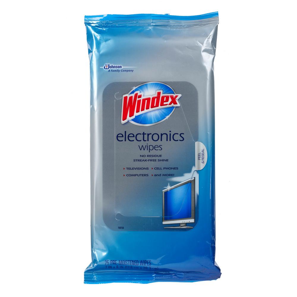 Windex 25 Ct Electronics Wipes Case 12 702271 The Home Depot Windex 25 Ct Electronics Wipes Case 12