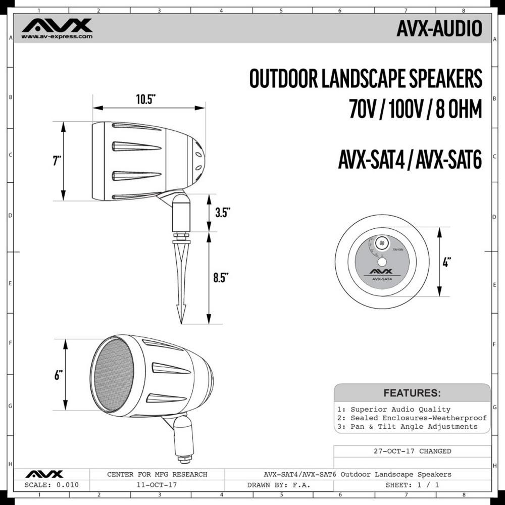 best landscape speakers