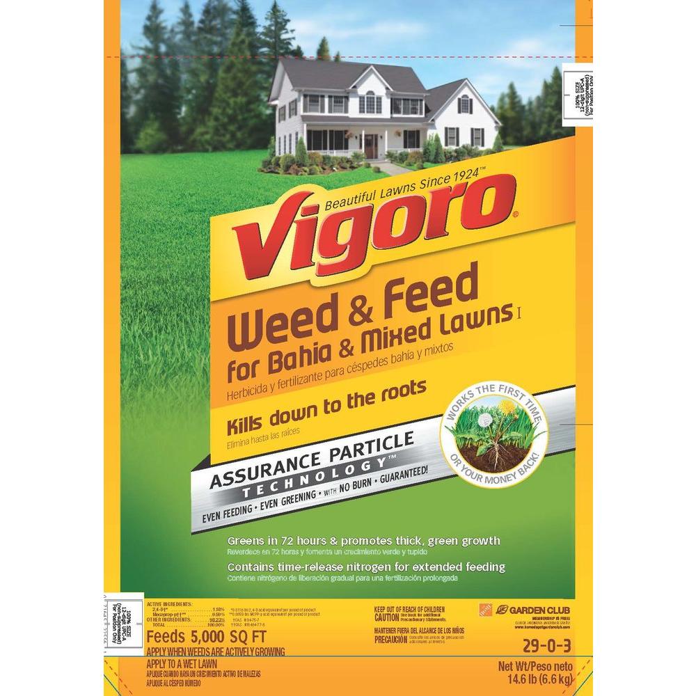 Vigoro Weed and Feed 17.14 lb. 5,000 sq. ft. for Bahia and Mixed Lawns